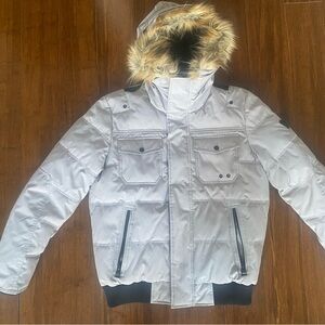 Guess Men’s Parka Insulated Jacket - Grey - Medium